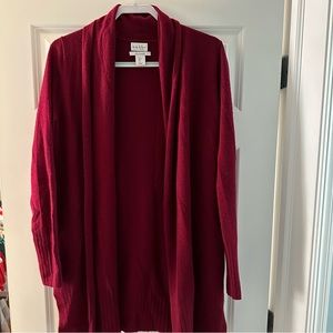 Dark Red Cashmere Cardigan